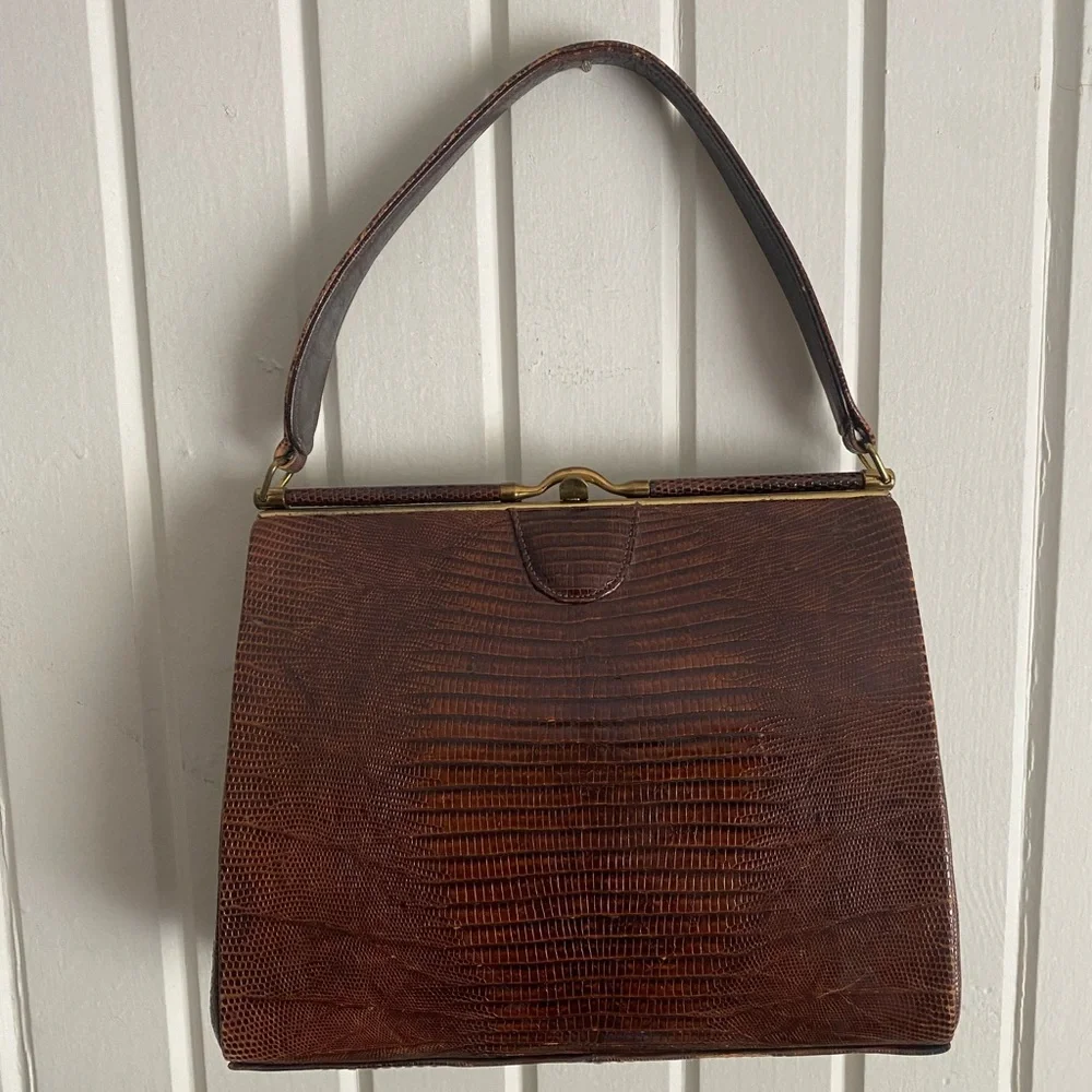 Vintage leather escort bag - Picture 2 of 10